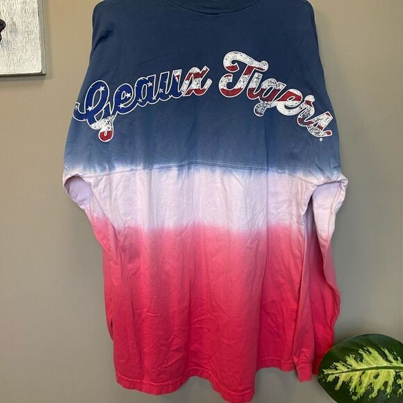 Unisex ‘Geaux Tigers’ Tye Dye Long Sleeve Tee - Picture 2 of 3